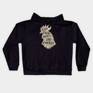 Keep Calm And Eat Chicken v3 Kids Hoodie